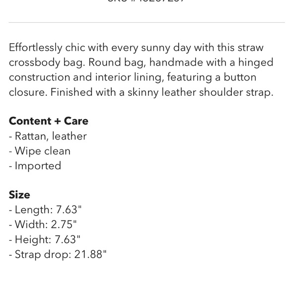 Urban Outfitters Circle Straw Crossbody - Picture 2 of 8